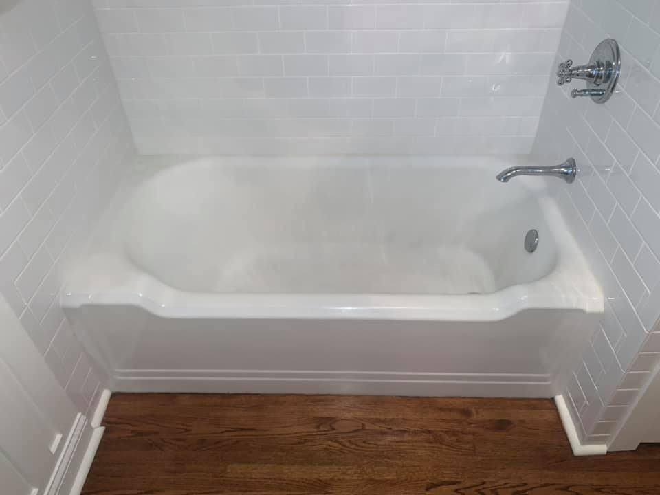 How To Paint A Bathtub and Shower For $50, Refinish Tub