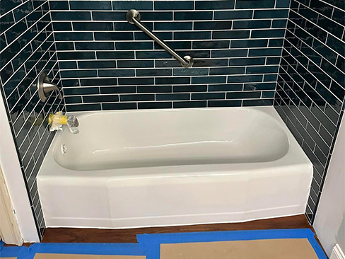 Remove Masking to See Your Refinished Tub! 